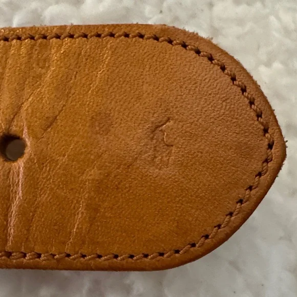 Polo by Ralph Lauren Women's Brown Braided Leather Belt - Picture 2 of 4